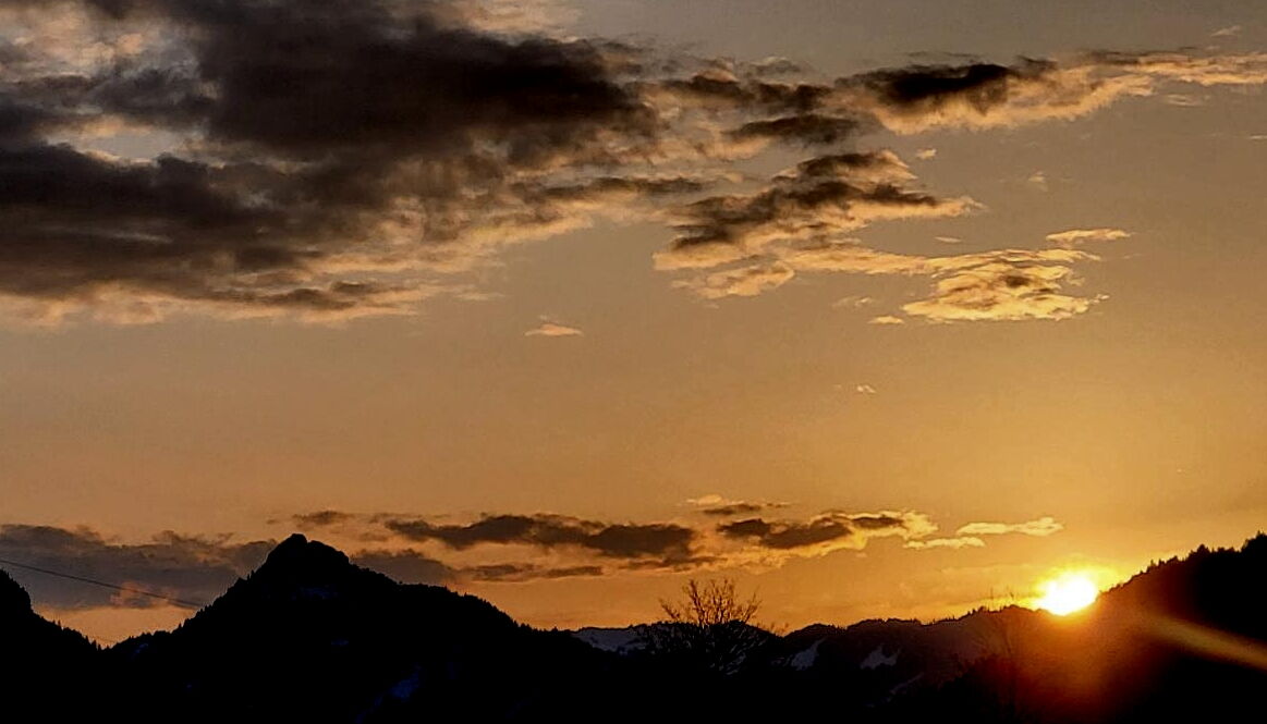 Sonnenuntergang in Pfronten